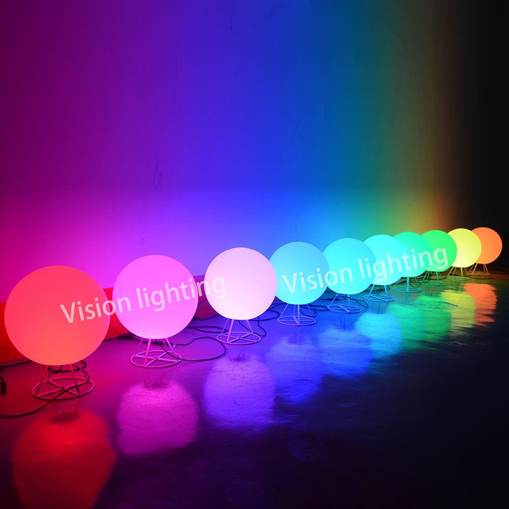 3D IP65 Christmas decoration outdoor use landscape high quality led programmable TTL RGB ball string light