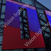 Full pixels Christmas decoration Outdoor IP65 Madrix program LED RGB Grid screen light