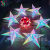 Christmas Fairy Pendant LED PVC Ball Star Light for Outdoor Tree Hanging Decoration