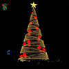 Large LED 3D Christmas Cone Tree Light for Shopping Mall Decoration