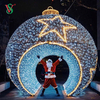 Outdoor Decorative Ornaments LED 3D Sphere Christmas Giant Balls Motif Light