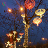 Animated Christmas Street Decoration Light LED Sakura Umbrella Motif Light 