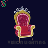 Outdoor Luxury Fairy Christmas Prop Decoration Led Chair Motif Lights for Mall Plaza Street