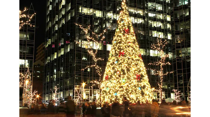 Christmas Tree Light in Outdoor Public Area