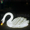 Fiberglass Goose Resin Animals Sculpture Light Led Illuminated Swan for Zoo Park Outdoor Decoration