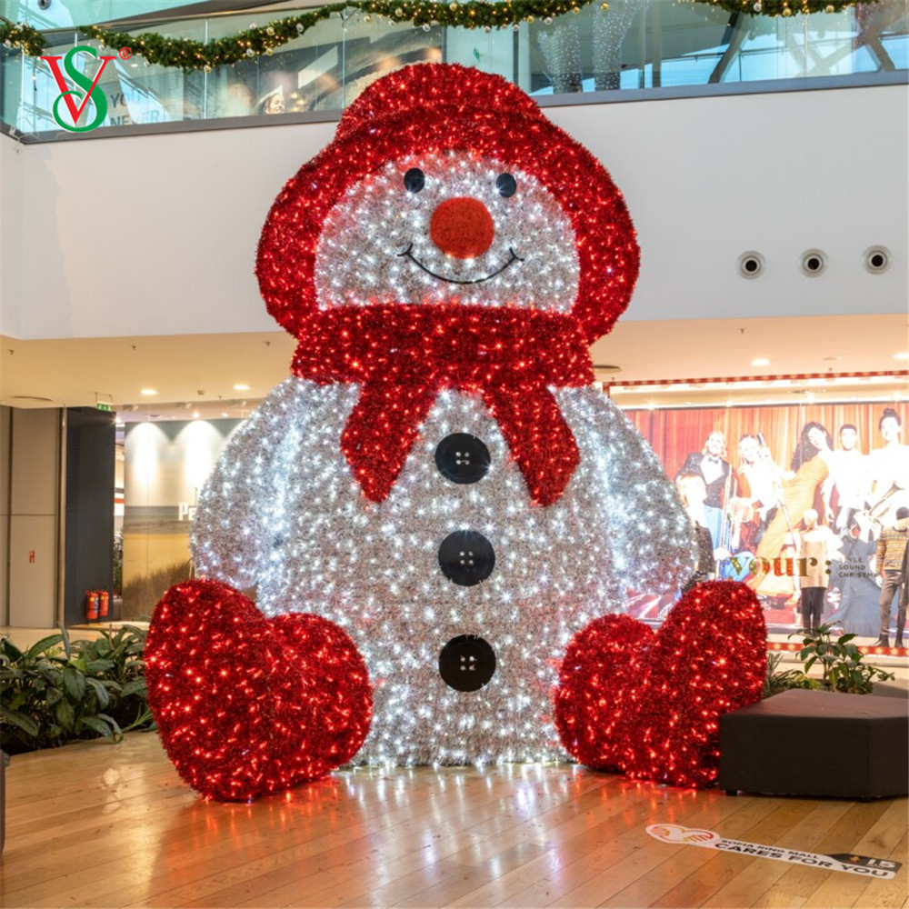 Large LED 3D Snowman for Christmas Holiday Outdoor Decoration