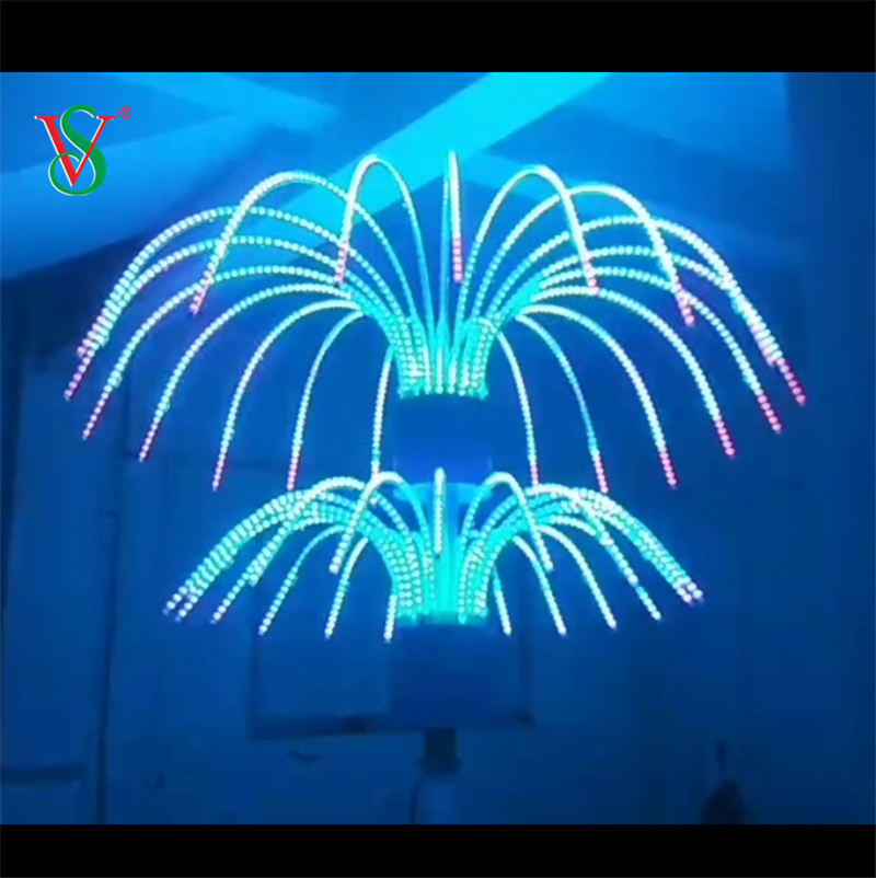 Color Change Led Fireworks Tree Lights for Outdoor Street Decoration