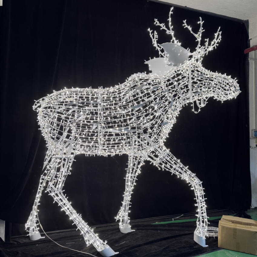 Holiday Shopping Center Christmas Outdoor Decoration Led Reindeer Motif Lights