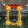 Customized Holiday Outdoor Giant 2D Photo Frame Motif Lights Christmas Picture Frame Op