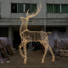 Large 3D LED Reindeer Motif Light Outdoor Christmas Decorative Illuminated Deer