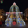 Outdoor Giant Lighted Jingle Bell Commercial Led Motif Decoration Lighting for Christmas