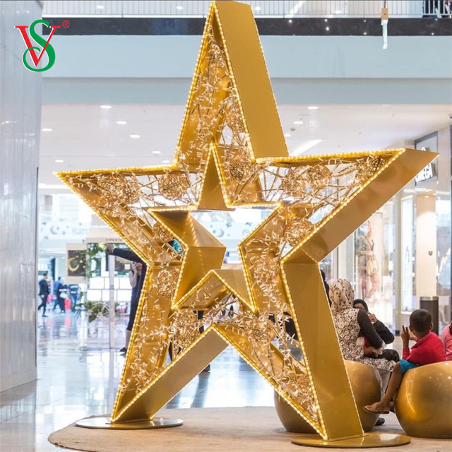 LED 3D Moon Star Motif Light for Ramadan Mubarak EID Holiday Decoration