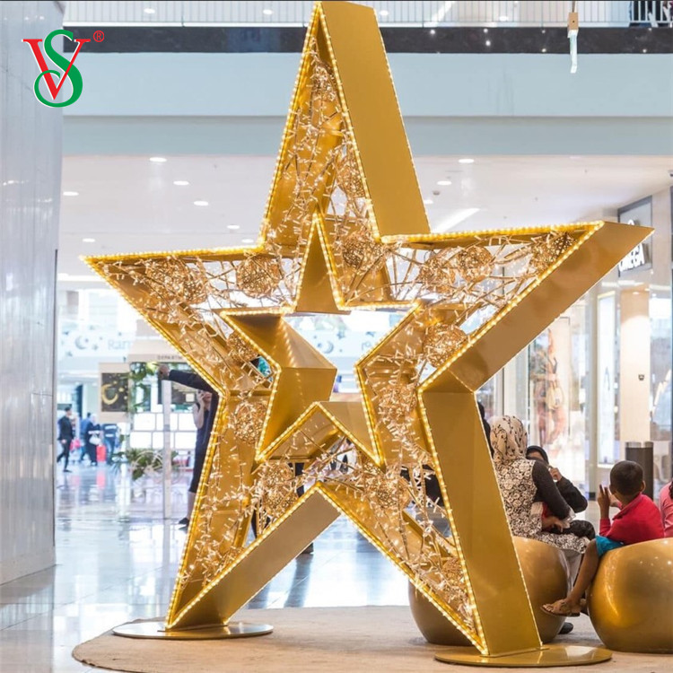 LED 3D Moon Star Motif Light for Ramadan Mubarak EID Holiday Decoration