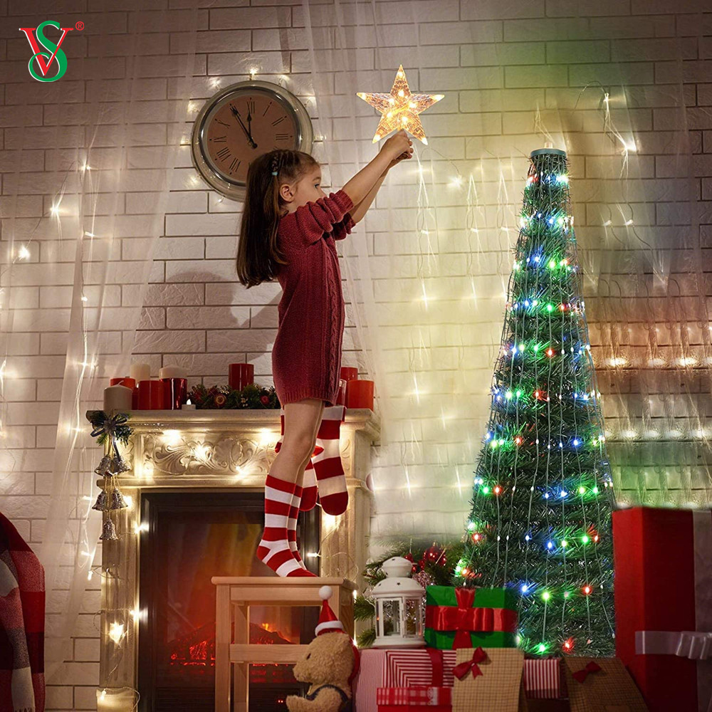 DIY Smart RGB Color Change Christmas Tree Lights with Bluetooth APP