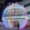 3D Illuminated Sphere Christmas Giant Round Arch Ball Shape Decoration Light for Outdoor Street