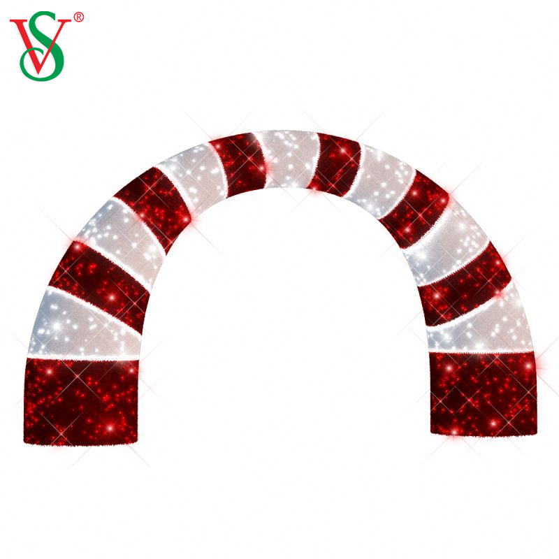 Navidad Luces Outdoor Glowing Tunnel Led Illuminated Arch Motif Decoration Lighting for Christmas Display