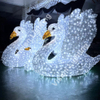 3D Illuminated Swan Structure Lighting Decoration for Outdoor Landscape Decor