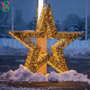 Led Christmas Decoration Outdoor 3D Star Motif Lighting for Holiday Festival Decor