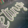 Customized Letter Sculpture Decoration RGB Character Lights for Outdoor Decor