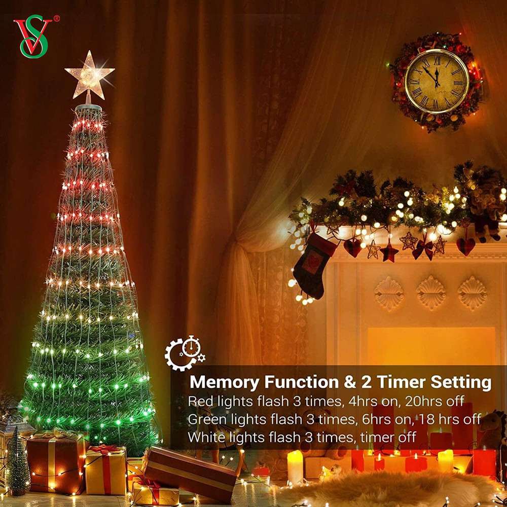 DIY Smart RGB Color Change Christmas Tree Lights with Bluetooth APP