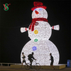 Large LED 3D Snowman for Christmas Holiday Outdoor Decoration