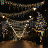 2D Outdoor Christmas Across Street Motif Light Festival Holiday Hanging Decoration