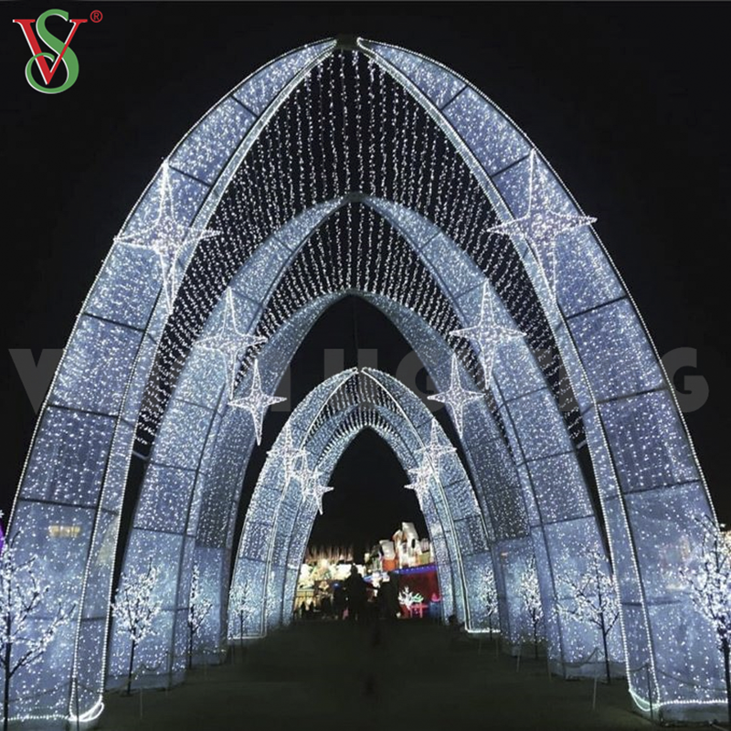 Led Entrance Archway Lighting Animated Tunnel Arch Christmas Decoration Motif Light