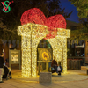 Navidad Luces Outdoor Glowing Tunnel Led Illuminated Arch Motif Decoration Lighting for Christmas Display