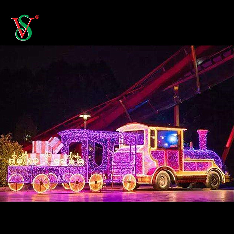 Christmas Commercial Decoration Large 3D Train 