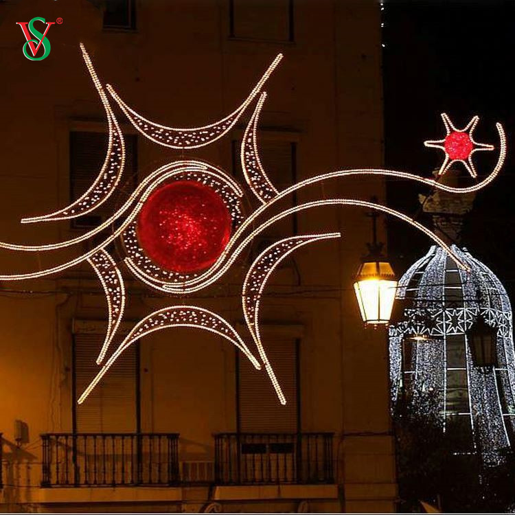 Wholesale Professional Custom Christmas Lights Outdoor 2D Across Street Decoration Light