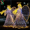 Christmas Fairy Decorations Outdoor 3D Angel Sculpture Motif Lights for Plaza Street Hotel Decor