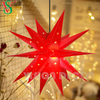 Outdoor Waterproof Hanging Moravian Star Burst Star Motif Lights for Christmas Tree Decoration