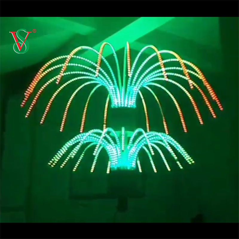 Color Change Led Fireworks Tree Lights for Outdoor Street Decoration