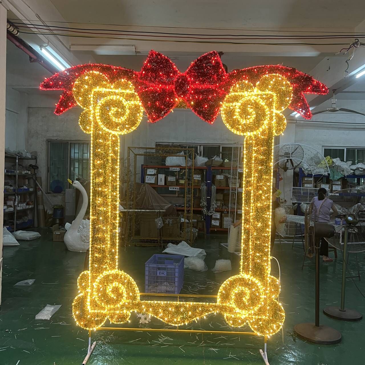Luces De Navidad Outdoor Christmas Decoration Light LED 2D & 3D Photo Frame Motif Lights