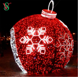 Outdoor Large Lighted Sphere 3D Led Ball Motif Christmas Decoration Light for Holiday Decor