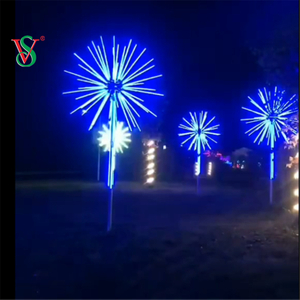 2.5M 3M Outdoor Led Christmas Decoration 12V RGB Fireworks Tree Motif Light for Street