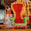 Outdoor Luxury Fairy Christmas Prop Decoration Led Chair Motif Lights for Mall Plaza Street