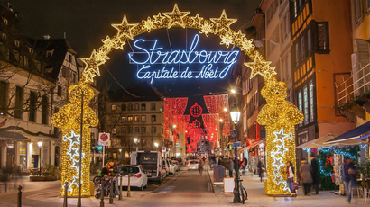 The Full of Childlike Charm Arch Stands Across The Street