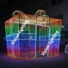 Christmas decoration outdoor Customized LED colorful led holiday gift box pixels RGB motif light