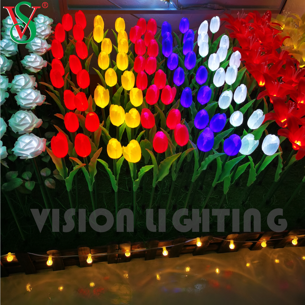 SPI RGB Full Color LED Acrylic Bar Light Ground Floor Inserted Ball Lights for Outdoor Landscape Decoration