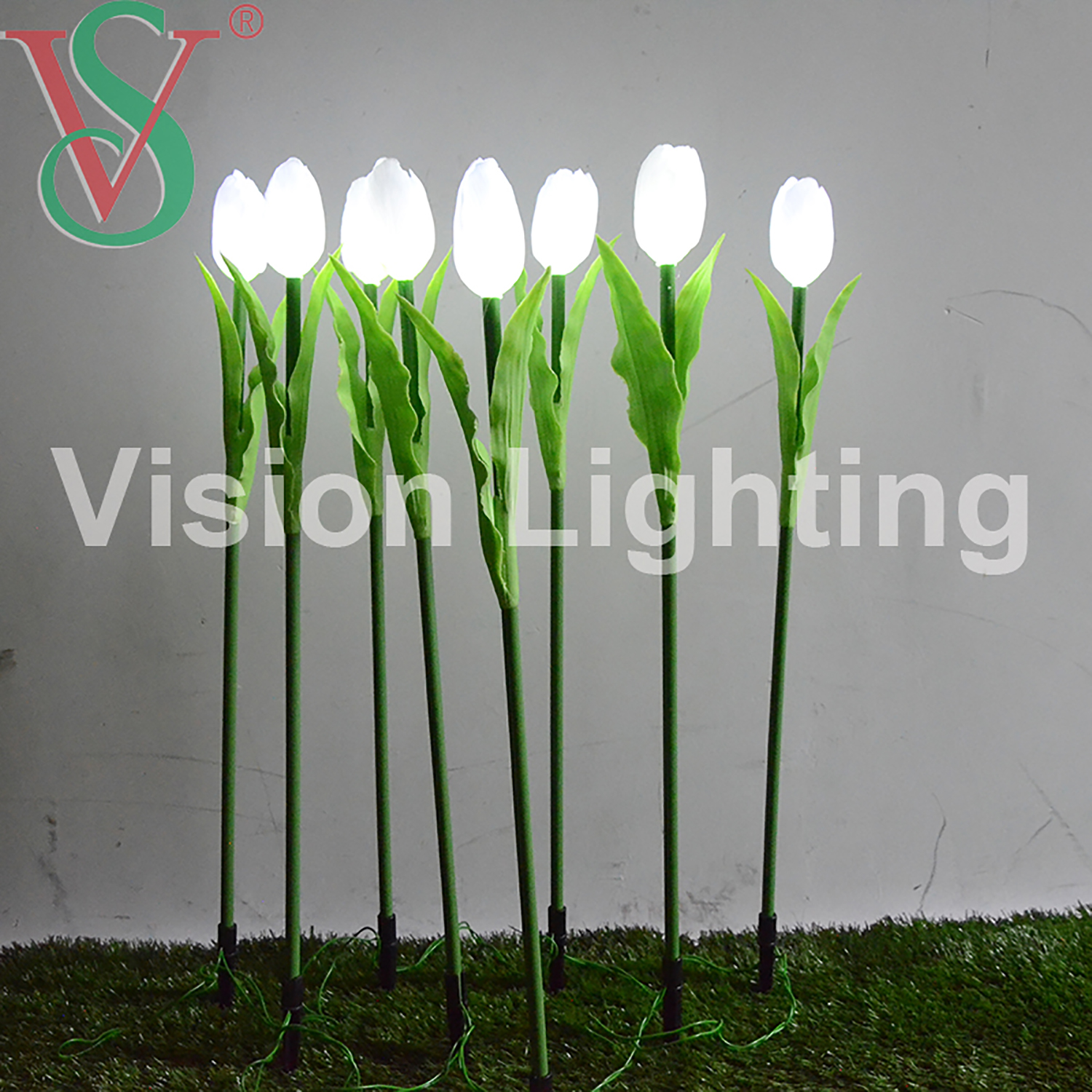 IP65 Landscape use Christmas decorative high quality led insert artificial tulip flower light