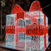 Christmas Decoration Outdoor 3D Giant Lighted Gift Box Motif Lights for Plaza