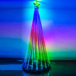 Bring Holiday Displays to Life with Christmas decoration 3D Programmable RGB WS2811 Tree Lights