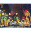 Outdoor Led Christmas Decoration 12V RGB Fireworks Tree Motif Light for Street