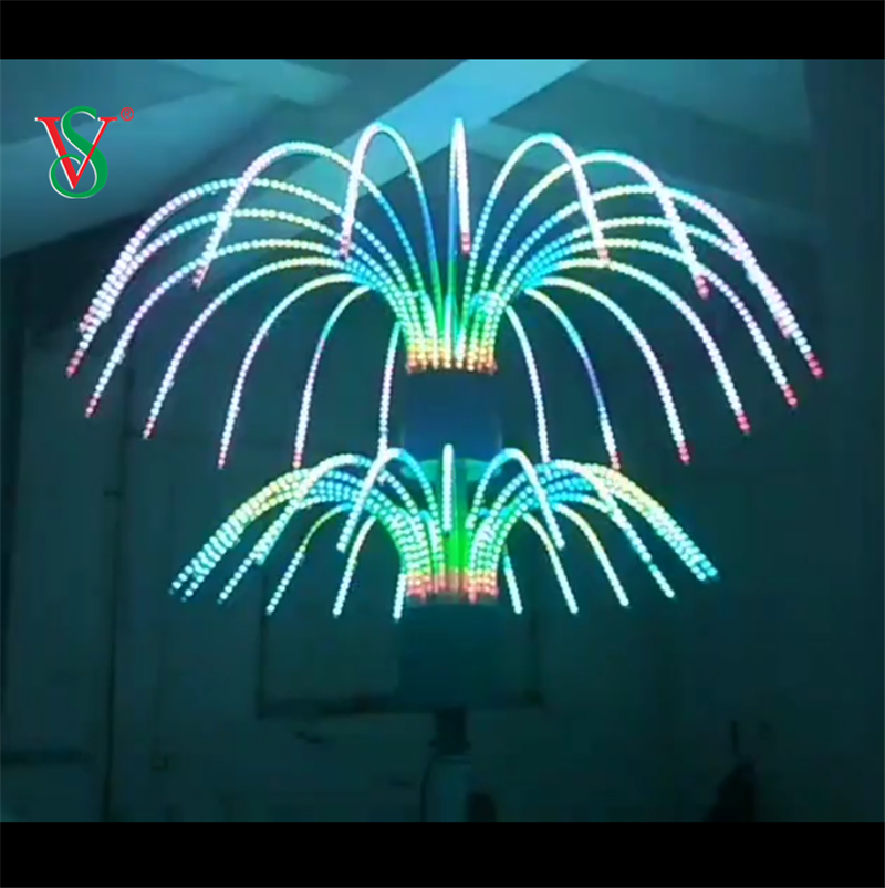 Color Change Led Fireworks Tree Lights for Outdoor Street Decoration