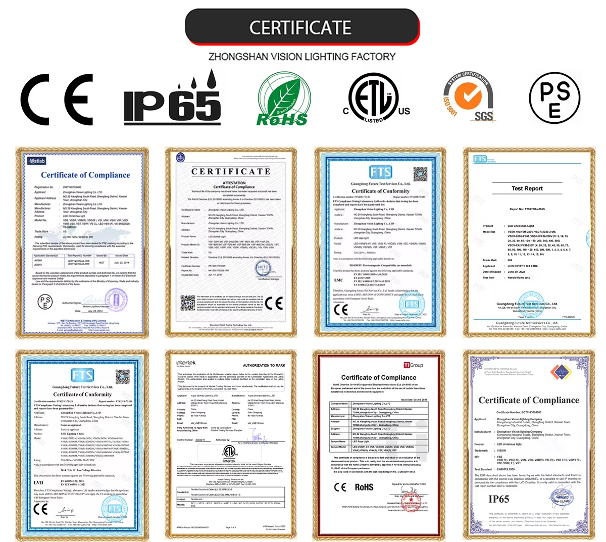 3D Huge Motif Light certificate