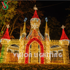 Large 3D LED Castle Tower Light – Outdoor Holiday Decoration for Commercial Christmas Displays