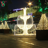 3D LED Light Fountain Motif Sculpture for Outdoor Landscape Decorations