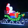 Outdoor Garden Street Motif Acrylic Reindeer Santa Claus with Sleigh Decoration Light