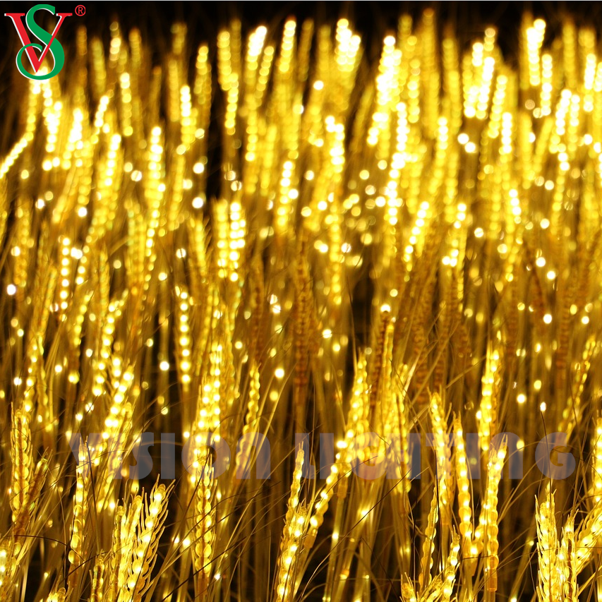 Lifelike Wheat Flower Plant Light for Outdoor Garden Landscape Display Decoration